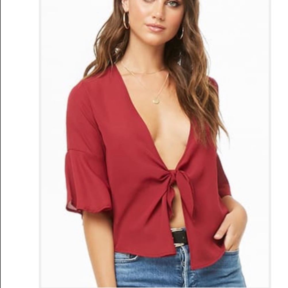 Tie Front Top